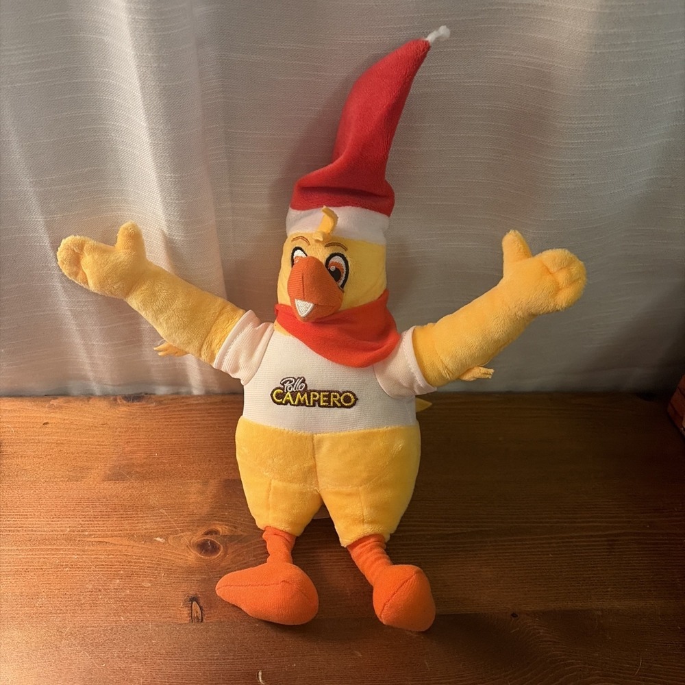 Pollo Campero Restaurant Plush Chicken Christmas Stuffed Animal Food Mascot